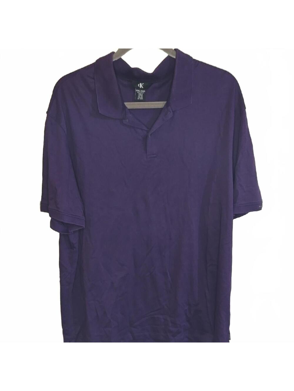 Calvin Klein Purple Polo Shirt XXL 100% Cotton